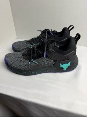Under Armour Project Rock 6 Training Shoes Men's Size 9 Black New 3026534-002
